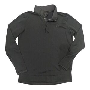 Under Armour Men's Golf ColdGear‎ 1/4 Snap Pullover Long Sleeve Shirt Black MD